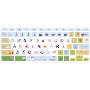HRH Silicon Keyboard Cover Skin for HP Chromebook 11 x360 11.6",Chromebook 11 G2/G3/G4/G5/G6 EE/G7 EE 11.6",Chromebook 14-ca 14-ak14-X Series/Chromebook 14 G2 G3 G4 Keyboard Skin,Happy Day
