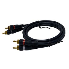iMBAPrice 2RCA Male to 2RCA Male Home Theater Audio Cable - 6 Feet - Black