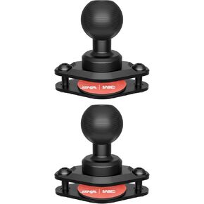Tackform Diamond AMPS Mount - 25.4mm/1"/B-Sized System Compatible | 6061-T6 Aluminum Ball | 2-Hole Drill Base | Mount Direct to Dash, AMPS, or Grid Style Brackets | Includes Hardware Kit |