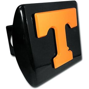 AMG Tennessee Orange Metal T Emblem Black Metal Hitch Cover