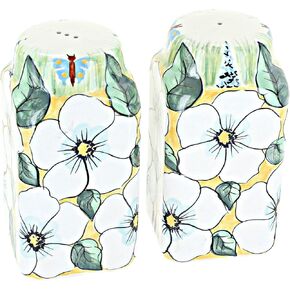 Blue Rose Polish Pottery Sweet Devotion Salt & Pepper Shakers