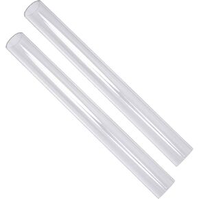 2pcs Clear Clay Rolling Pins Transparent Hollow Rod for Clay, Ceramic, Sculpting, Carved Transparent Clay Acrylic Roller
