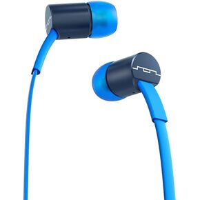 SOL REPUBLIC Jax Wired 3-Button In-Ear Headphones, Apple Compatible, Tangle Free Cable, In-Ear Noise Isolation, 4 Ear Tip Sizes, Great For Calls, 1111-36 Blue