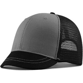 Short Bill Hat Plus Size Mesh Baseball Cap Summer Breathable Short Brim Trucker Hat Sports Running Hat