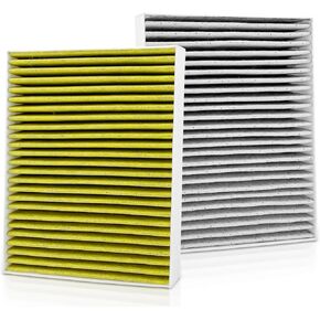 Cabin Air Filter 2PCS Fits for 2019-2024 530e, 530i, 540i, 740e xDrive, 740i, 750i, 760i, 840i, M550i xDrive, M8, M850i xDrive, X5, X6, X7, XM, Alpina B7, 64119366401, PC99244