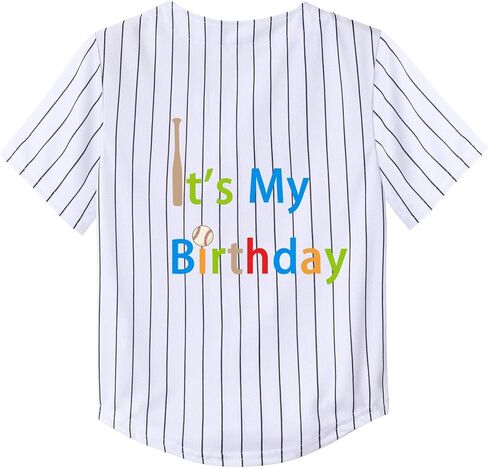 Kids Baseball Jersey Tops for Boys Button Hip Hop Sport T Shirts Boy Birthday Shirt Outfit T-Shirts in Saudi Arabia