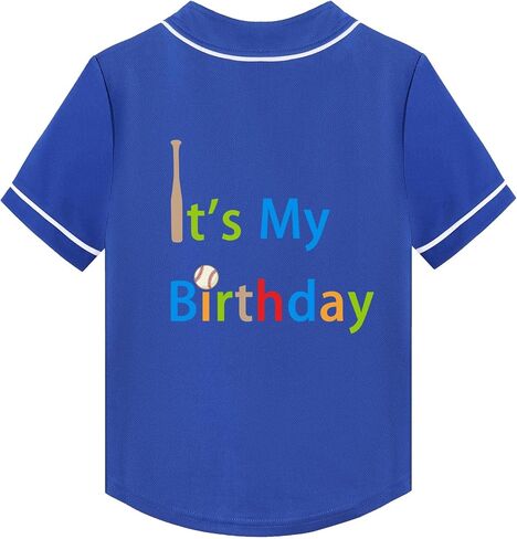 Kids Baseball Jersey Tops for Boys Button Hip Hop Sport T Shirts Boy Birthday Shirt Outfit T-Shirts in Saudi Arabia
