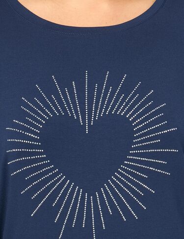 Avenue Women's Plus Size Top Love Heart in Saudi Arabia