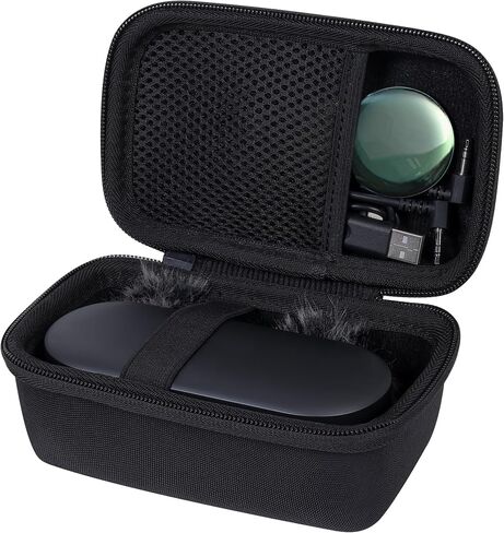co2CREA Hard Case Compatible with AnkerWork M650 Wireless Lavalier Microphone, Black Case in Saudi Arabia