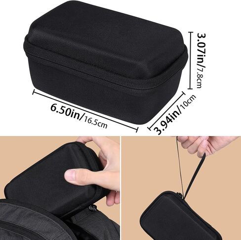 co2CREA Hard Case Compatible with AnkerWork M650 Wireless Lavalier Microphone, Black Case in Saudi Arabia