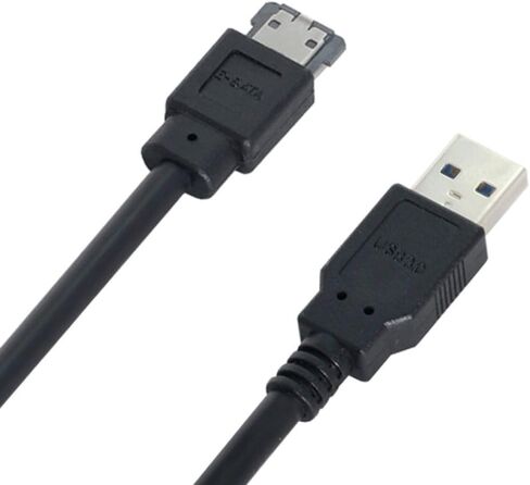 chenyang USB 3.0 to eSATA Cable for HDD/SSD/ODD 3.28FT/1.0M (One Way Transmission The USB Port Must be Connected to The Host) in Kuwait