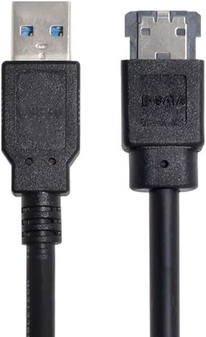 chenyang USB 3.0 to eSATA Cable for HDD/SSD/ODD 3.28FT/1.0M (One Way Transmission The USB Port Must be Connected to The Host) in Kuwait