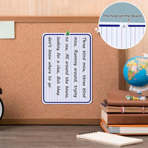 2-Pack 9"x12" Lines & Blank Dry Erase Whiteboard | Small Double-Sided Mini White Boards for Teachers, Students, Home, Classroom & Office in Saudi Arabia