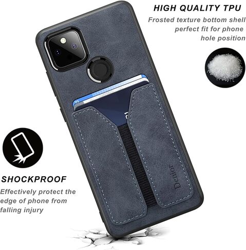 Kowauri Case for Google Pixel 5A 5G,PU Leather Wallet Case with Credit Card Slot Holder Ultra Slim Protector Case for Google Pixel 5A 5G 2021 (Brown) in Saudi Arabia