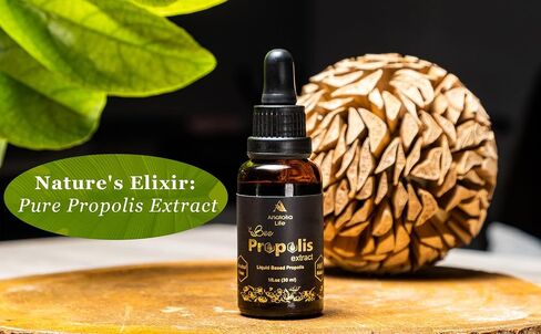 Natural Bee Propolis Extract, 30 mL, Advanced Liquid Tincture Immune System Booster and Seasonal Defense, Pure High Potency Herbal Supplement, Non-GMO and Alcohol Free (1 Pack) in Saudi Arabia
