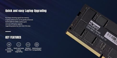 KLEVV DDR4 8GB (1x8GB) 3200MHz CL22 1.2V SODIMM Laptop Ram Memory SK Hynix Chip (KD48GS880-32N220A) in Saudi Arabia