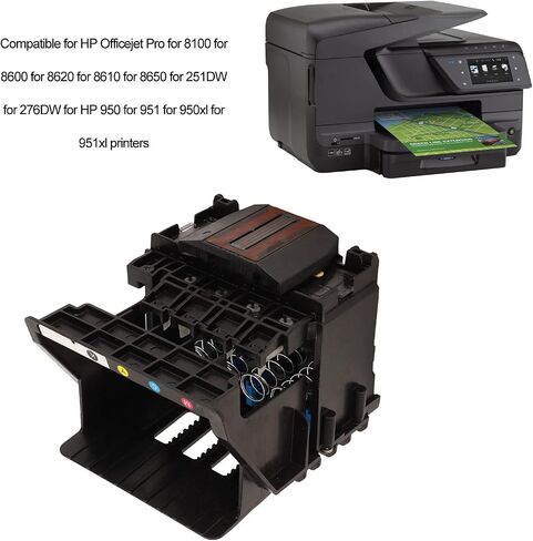 مجموعة رؤوس الطباعة البديلة الأصلية لـ HP Pro 8100، 8600، 8620 - استبدل رأس الطباعة 950، 951 برأس الطباعة 950XL، 951XL - تركيب سريع وسهل. in Saudi Arabia
