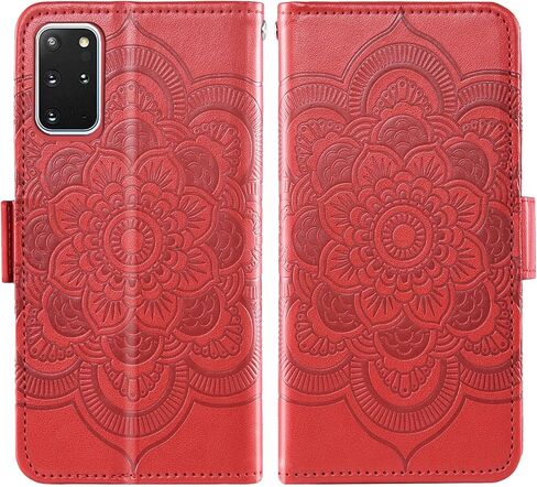 Compatible with Samsung Galaxy S20 Plus Glaxay S20+ 5G Wallet Case and Tempered Glass Screen Protector Flip Cover Card Holder Cell Phone Cases for Gaxaly S20+5G S20plus 20S + S 20 20+ G5 Women Blue in Kuwait