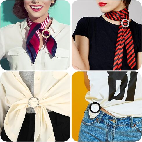 9 Pccs Shirt Ties Clips for Women, T-Shirt Clips Fashion Alloy Round shirt clips for women clothing Shirt Scarf Skirt Clothing in Saudi Arabia