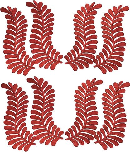 MSCFTFB 4 Pairs Leaves Iron on Patches,Decorative Ivy Embroidered Patch,Fabric Repair Patch for Clothes Jean Jacket Pant Vest Backpack Appliques Embellishments (Green) in Saudi Arabia