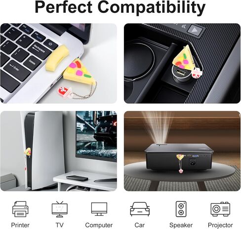 محرك فلاش USB سعة 64 جيجابايت على شكل بيتزا، محرك أقراص BorlterClamp مبتكر USB محرك أقراص إبهام لتخزين البيانات الخارجية in Saudi Arabia