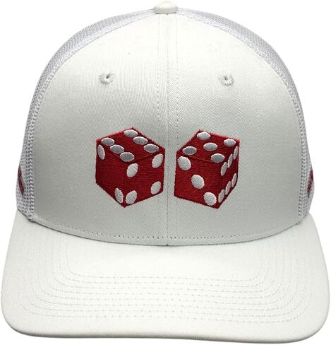 Front Line Winner Craps Hat for Men & Women Breathable Mesh, Trucker Hat, Gambler Hat, Gambling Gifts, Lucky Hat, Dice Cap in Saudi Arabia
