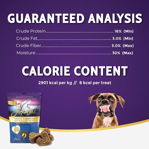Zignature سمك السلمون المرقط يعامل لينة رطبة للكلاب in Kuwait