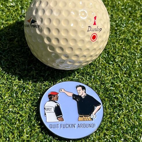 Premium Unique Enamel Magnetic Golf Ball Marker and Hat Clip with Iconic Tin-Cup Movie Inspired Design - Golf Course Essential Funny Great Golf Gift Accessories and Ideas for Men and Women in Saudi Arabia