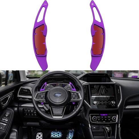 For Subaru Accessories Shift Paddles Cover Extension Steering Wheel Shifter Extended Trim For Compatible with Subaru Forester Outback XV BRZ WRX Impreza Crosstrek Legacy Aluminum Decor 2PCS) (Black) in Saudi Arabia