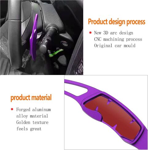 For Subaru Accessories Shift Paddles Cover Extension Steering Wheel Shifter Extended Trim For Compatible with Subaru Forester Outback XV BRZ WRX Impreza Crosstrek Legacy Aluminum Decor 2PCS) (Black) in Saudi Arabia