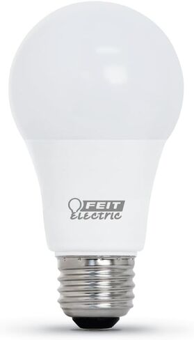 لمبة إضاءة LED A19 كهربائية من Feit، ما يعادل 75 وات، قابلة للتعتيم، 1100 لومن، قاعدة قياسية E26، ضوء نهاري 5000 كلفن، 90 CRI، لمبة إضاءة قياسية، تقييم رطب، عمر 22 عامًا، OM75DM/950CA/2/6، 12 حزمة in Saudi Arabia