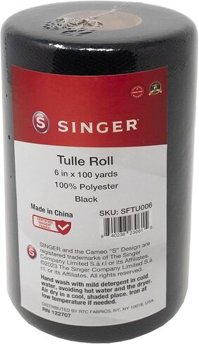 Singer Baby Blue Tulle Fabric Rolls 6 Inch by 100 Yards (300 ft) in Saudi Arabia