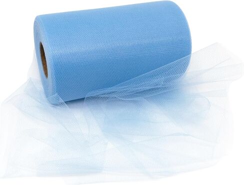 Singer Baby Blue Tulle Fabric Rolls 6 Inch by 100 Yards (300 ft) in Saudi Arabia