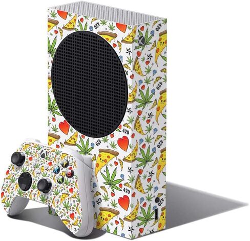 MightySkins Skin Compatible with Xbox Series S Bundle - 90s Fun | Protective, Durable, and Unique Vinyl Decal wrap Cover | Easy to Apply, Remove, and Change Styles | Made in The USA in Saudi Arabia