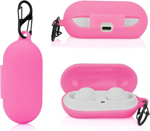 LEFXMOPHY WF C500 Case Cover Replacment for Sony WF-C500 Wireless in-Ear Headphones Black Silicone Protective Protector Skin in Saudi Arabia
