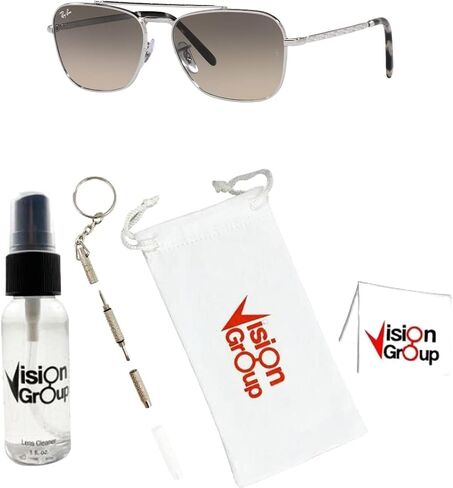 Ray-Ban RB3636 New Caravan Sunglasses + Vision Group Accessories Bundle in Saudi Arabia