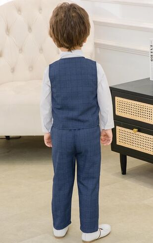 Baby Boys Toddler Suit Clothes Sets Casual Dress Shirts Pants Gentleman Outfits Suits 18 Month 5 Years in Saudi Arabia