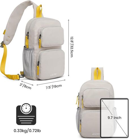 G4Free Sling Bag, Lightweight Crossbody Backpack RFID Blocking Chest Shoulder Bag for Travel Sports in Saudi Arabia