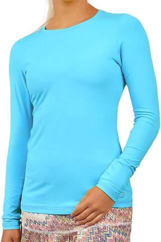 SOFIBELLA UV Colors Womens Long Sleeve Tennis Shirt in Saudi Arabia