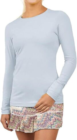 SOFIBELLA UV Colors Womens Long Sleeve Tennis Shirt in Saudi Arabia