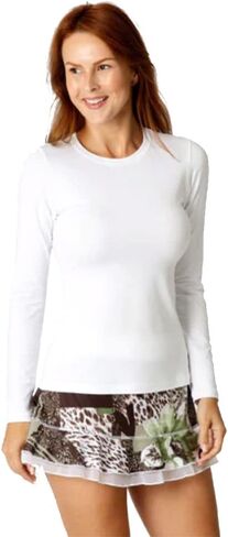 SOFIBELLA UV Colors Womens Long Sleeve Tennis Shirt in Saudi Arabia