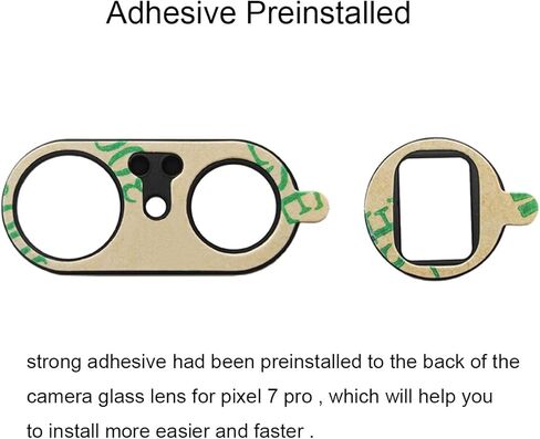 4PCS (2 Sets) OEM Original Back Rear Camera Glass Lens Replacement for Google Pixel 7 Pro with Adhesive Preinstalled Includes Repair Tools Kit Set and Installation Manual(for Pixel 7 pro) in Kuwait