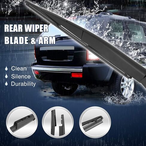 X AUTOHAUX Car Rear Windshield Wiper Blade Arm Set for Lincoln Navigator 2007-2015 16 Inch in Saudi Arabia