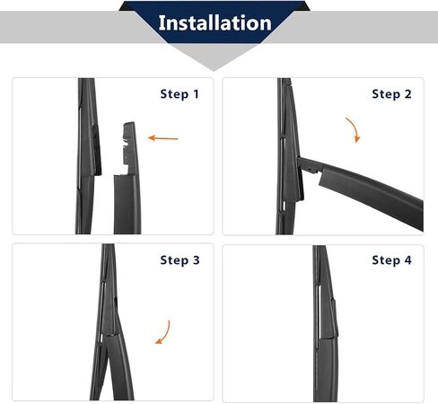 X AUTOHAUX Car Rear Windshield Wiper Blade Arm Set for Lincoln Navigator 2007-2015 16 Inch in Saudi Arabia