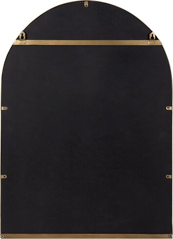 Kate and Laurel Estero Modern Farmhouse Arched Mirror with Shelf, 20 x 28, Black, Chic Rustic-Inspired Mirror for Wall in Saudi Arabia