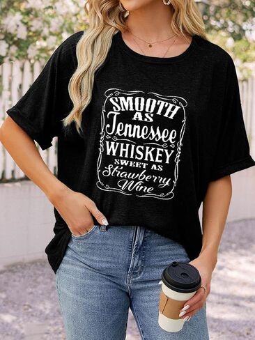 Womens Oversized Graphic Tee Shirt Raglan Sleeve Boho Wildflower Tshirt Summer Baggy Country Music Casual Blouses in Saudi Arabia