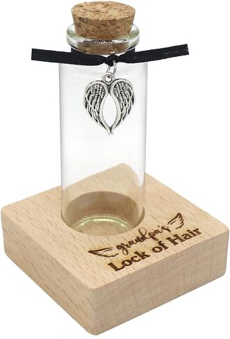Personalized Loss of Loved One Photo Frame Memorial，Custom lock of Hair Keepsake Jar,Remembrance Gift，Bereavement Gift,Sympathy Gift for Lost Mom, Dad， Friends, Sisters, Grandparents (Style C) in Saudi Arabia
