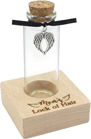 Personalized Loss of Loved One Photo Frame Memorial，Custom lock of Hair Keepsake Jar,Remembrance Gift，Bereavement Gift,Sympathy Gift for Lost Mom, Dad， Friends, Sisters, Grandparents (Style C) in Saudi Arabia