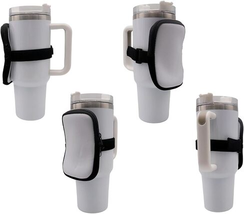 H-E 10 Pack Sublimation Water Bottle Pouch Blanks Tumbler Zipper Pouch Bag for Tumbler 20-40oz, Neoprene Water Bottle Tumbler Pouch Bag for Gym Outdoor Sports in Kuwait