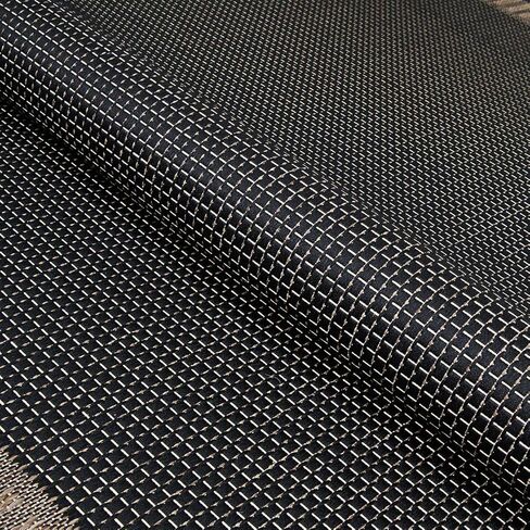 سجادة كوريستان ريسيفي من الخيزران، 5 أقدام و3 بوصات × 7 أقدام و6 بوصات، غرزة/أسود/كاكاو in Kuwait